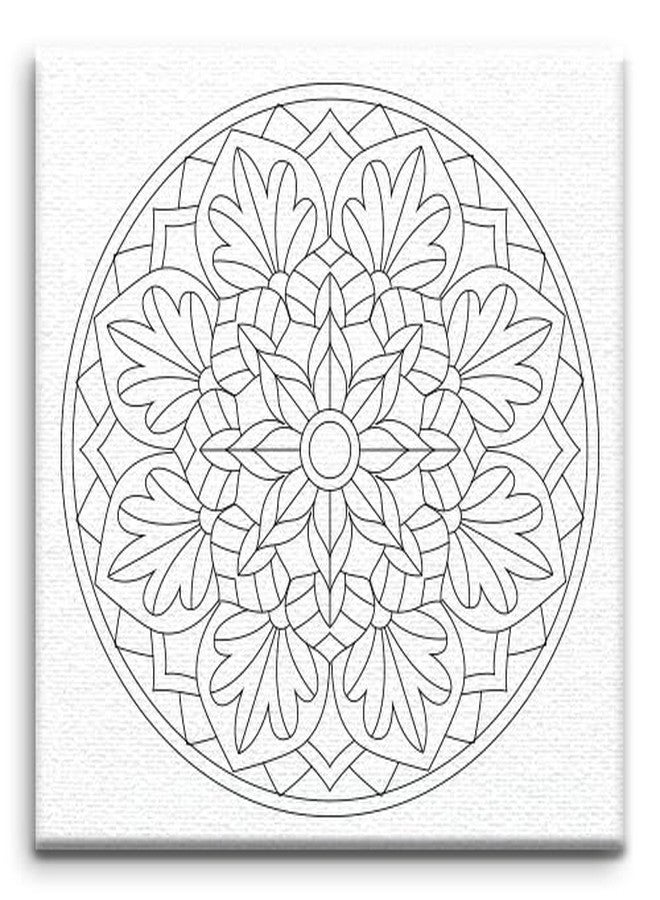 iCraft Canvas Mandala Kit (Zen Petal Mandala 3) - Image 4